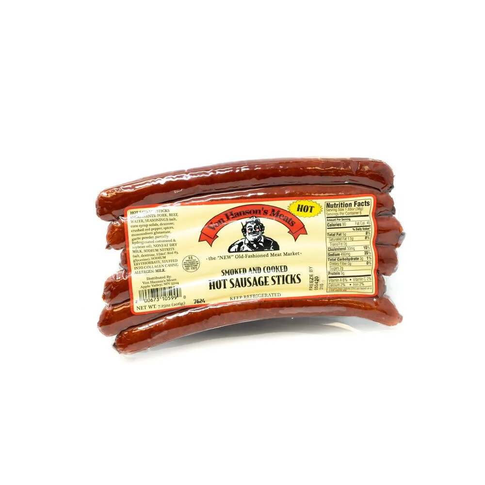 Hot Sausage Snack Sticks