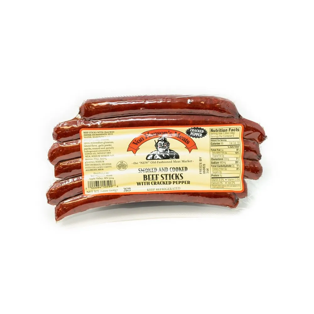 Cracked Pepper Beef Snack Sticks