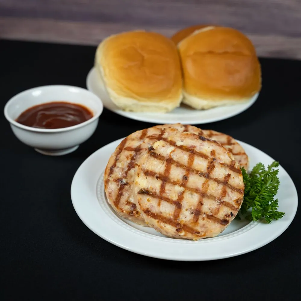 Chicken Bacon Swiss Patties